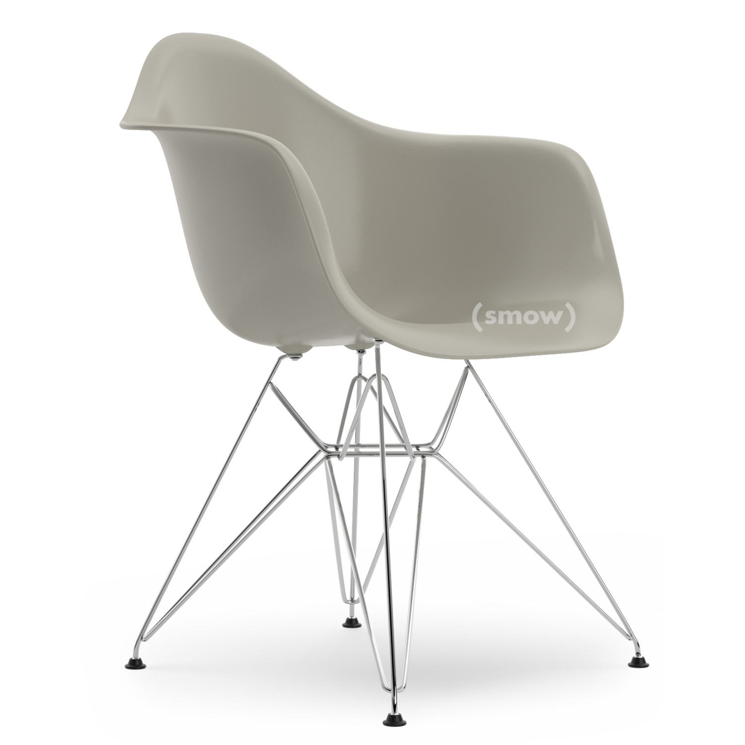 Vitra Dar Kieselstein Ohne Polsterung Ohne Polsterung Standardhohe 43 Cm Verchromt Von Charles Ray Eames 1950 Designermobel Von Smow De