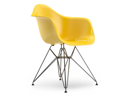 Eames Plastic Armchair RE DAR Sunlight|Ohne Polsterung|Ohne Polsterung|Standardhöhe - 43 cm|Beschichtet basic dark