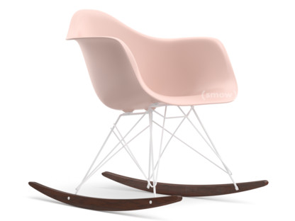 Eames Plastic Armchair RE RAR Zartrosé|Beschichtet weiß|Ahorn dunkel