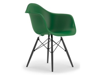 Eames Plastic Armchair RE DAW Smaragd|Ohne Polsterung|Ohne Polsterung|Standardhöhe - 43 cm|Ahorn gelblich
