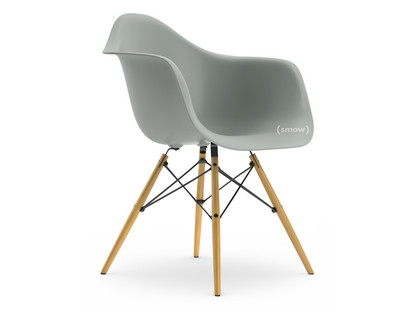 Eames Plastic Armchair RE DAW Hellgrau|Ohne Polsterung|Ohne Polsterung|Standardhöhe - 43 cm|Esche honigfarben