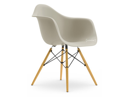 Eames Plastic Armchair RE DAW Kieselstein|Ohne Polsterung|Ohne Polsterung|Standardhöhe - 43 cm|Ahorn gelblich