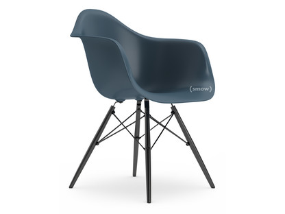 Eames Plastic Armchair RE DAW Meerblau|Ohne Polsterung|Ohne Polsterung|Standardhöhe - 43 cm|Ahorn schwarz