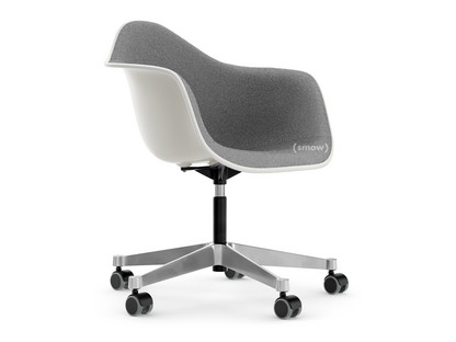 Eames Plastic Armchair RE PACC Weiß|Mit Vollpolsterung|Nero / elfenbein