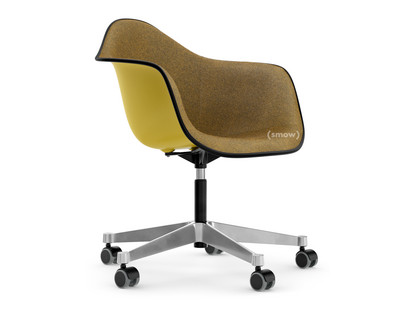 Eames Plastic Armchair RE PACC Senf RE|Mit Vollpolsterung|Senf / dunkelgrau