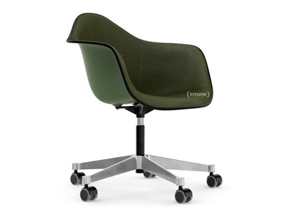 Eames Plastic Armchair RE PACC Forest RE|Mit Vollpolsterung|Nero / forest