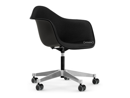 Eames Plastic Armchair RE PACC Tiefschwarz RE|Mit Vollpolsterung|Nero