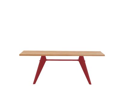 EM Table 200 x 90 cm|Eiche natur, Naturholz Schutzlack|Japanese red