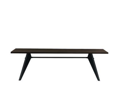 EM Table 240 x 90 cm|Eiche dunkel, Naturholz Schutzlack|Tiefschwarz
