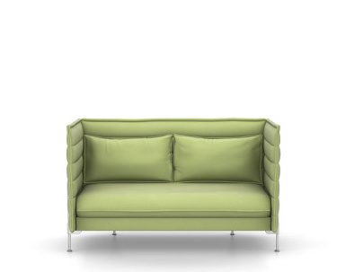 Alcove Sofa Zweisitzer (H94 x B164 x T84 cm)|Laser|Hellgrau/lindgrün