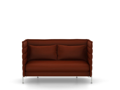 Alcove Sofa Zweisitzer (H94 x B164 x T84 cm)|Laser|Rot/moorbraun