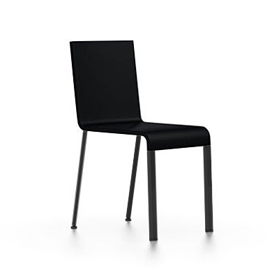 Vitra .03, Nicht stapelbar, Untergestell pulverbeschichtet .03 Stuhl Schwarz silber glatt Vitra