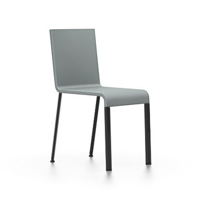 Vitra .03, Nicht stapelbar, Untergestell pulverbeschichtet .03 Stuhl Schwarz silber glatt Vitra