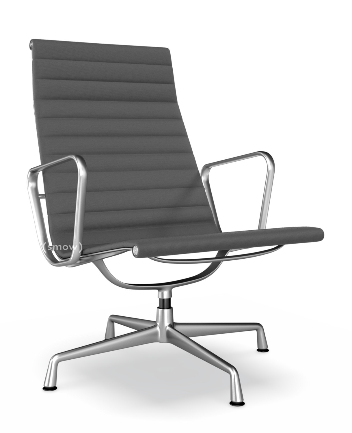 Vitra Aluminium Chair EA 116, Poliert, Hopsak, Dunkelgrau Vitra Aluminium Chair EA 116, Poliert, Hopsak, Dunkelgrau