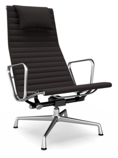 Aluminium Chair EA 124 Poliert|Hopsak|Nero / moorbraun