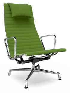 Aluminium Chair EA 124 Verchromt|Hopsak|Wiesengrün / forest