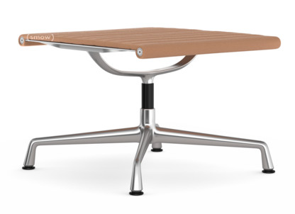 Aluminium Chair EA 125 Untergestell poliert|Hopsak|Cognac / elfenbein