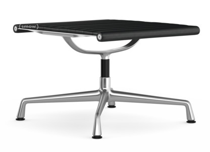 Aluminium Chair EA 125 Untergestell poliert|Leder (Standard)|Asphalt