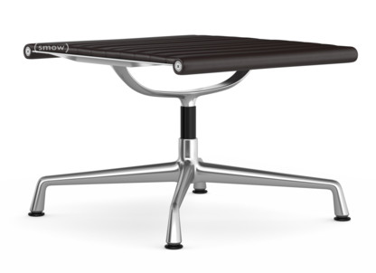 Aluminium Chair EA 125 Untergestell poliert|Leder (Standard)|Chocolate