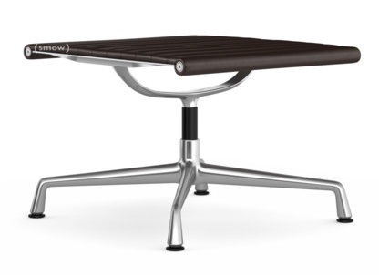Aluminium Chair EA 125 Untergestell poliert|Leder (Standard)|Kastanie