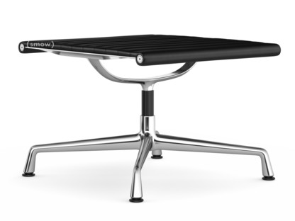 Aluminium Chair EA 125 Untergestell verchromt|Leder Premium F|Nero