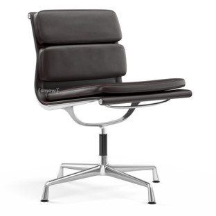 Soft Pad Chair EA 205 Poliert|Leder Standard chocolate, Plano braun