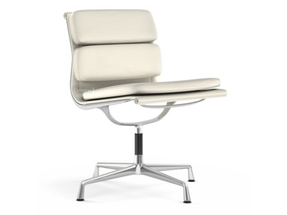 Soft Pad Chair EA 205 Poliert|Leder Premium F snow, Plano weiß