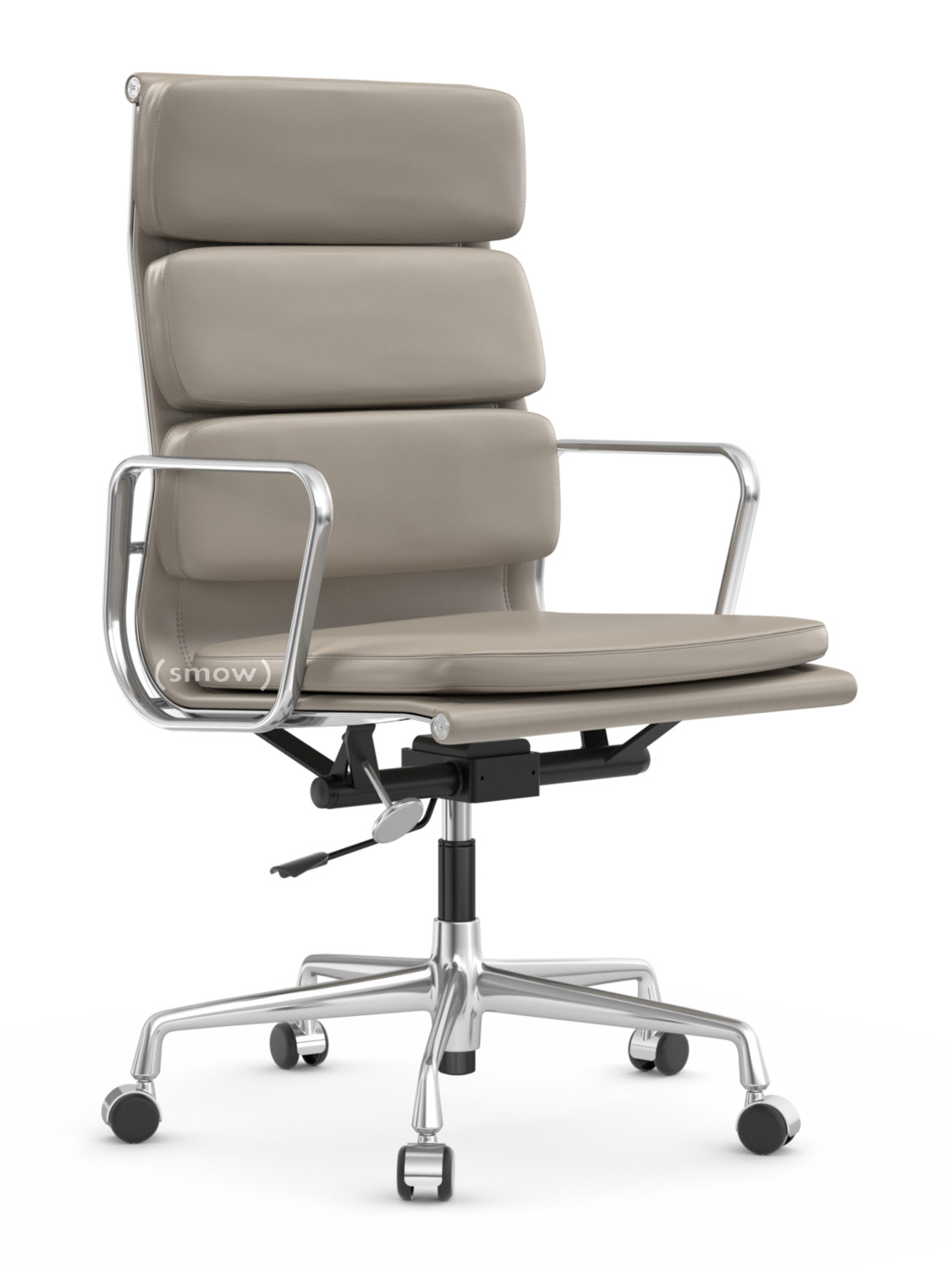 Soft Pad Chair EA 219, Poliert, Leder Standard sand, Plano mauve
