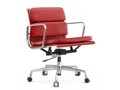 Soft Pad Chair EA 217 Poliert|Leder Premium F rot, Plano poppy red