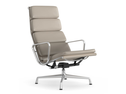 Soft Pad Chair EA 222 Untergestell poliert|Leder Premium F sand, Plano mauve grau