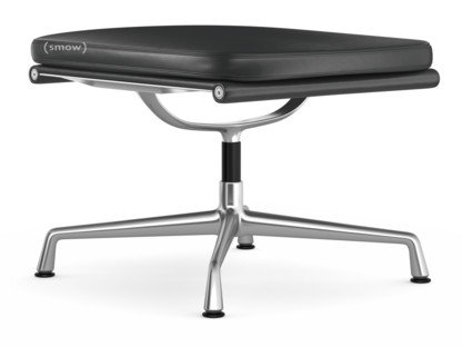 Soft Pad Chair EA 223 Untergestell poliert|Leder Premium F asphalt, Plano dunkelgrau