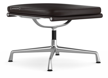 Soft Pad Chair EA 223 Untergestell poliert|Leder Standard chocolate, Plano braun