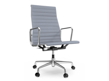 Aluminium Chair EA 119 Poliert|Hopsak|Dunkelblau / elfenbein