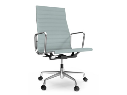 Aluminium Chair EA 119 Poliert|Hopsak|Eisblau / elfenbein