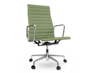 Aluminium Chair EA 119 Poliert|Hopsak|Elfenbein / forest