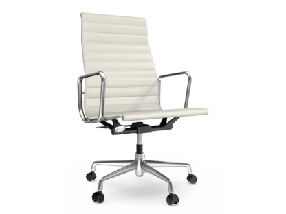 Aluminium Chair EA 119 Poliert|Leder (Standard)|Snow