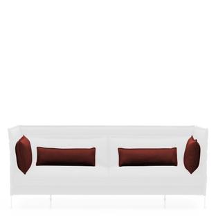 Kissensatz für Alcove Sofa Für 2-Sitzer|Laser|Rot/moorbraun