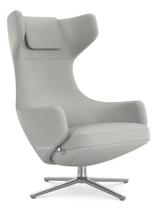 Grand Repos Sessel Grand Repos|Stoff Dumet kiesel melange|46 cm|Poliert