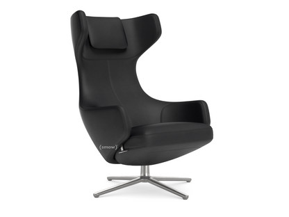 Grand Repos Sessel Grand Repos|Leder Premium nero|46 cm|Poliert