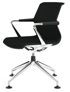 Unix Chair Viersternfuß Diamond Mesh nero|Basic dark