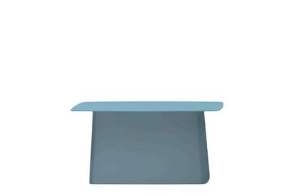 Metal Side Table Outdoor Groß (H 35,5 x B 70 x T 31,5 cm)|Eisgrau