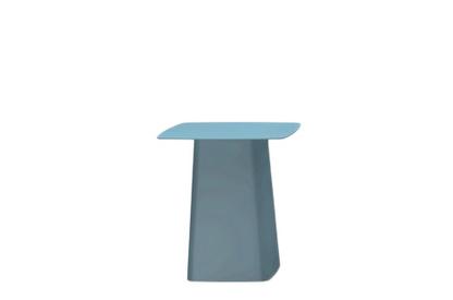 Metal Side Table Outdoor Mittel (H 44,5 x B 40 x T 40 cm)|Eisgrau
