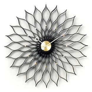 Sunflower Clock Black 