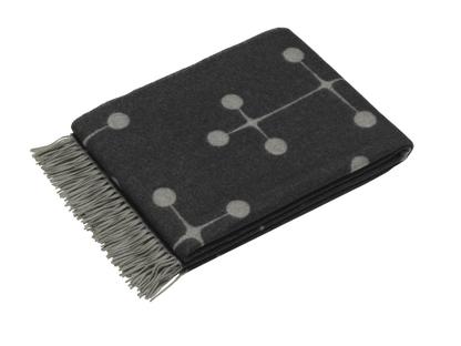 Eames Wool Blanket - Dot Pattern Schwarz