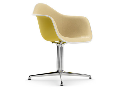 Eames Plastic Armchair RE DAL Senf|Mit Vollpolsterung|Senf / elfenbein