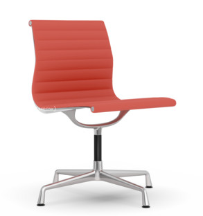 Aluminium Chair EA 101 Poppy red / elfenbein|Poliert