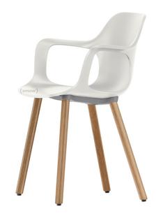 HAL Armchair Wood Cotton white|Eiche massiv hell, Naturholz Schutzlack