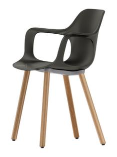 HAL Armchair Wood Tiefschwarz|Eiche massiv hell, Naturholz Schutzlack