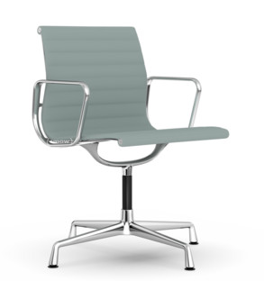 Aluminium Chair EA 103 / EA 104 EA 104 - drehbar|Eisblau / elfenbein|Verchromt