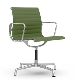 Aluminium Chair EA 103 / EA 104 EA 103 - nicht drehbar|Elfenbein / forest|Poliert